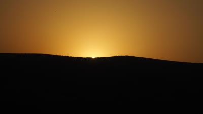 Sunset horizon sun 4k wallpaper