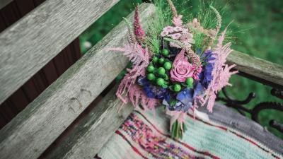 Bouquet flowers composition 4k wallpaper