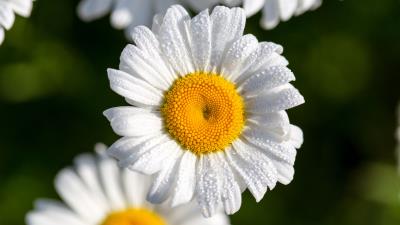 Chamomile flowers petals 4k wallpaper