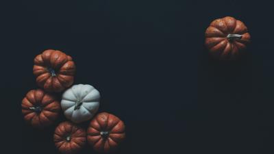 Pumpkin vegetables dark 4k wallpaper