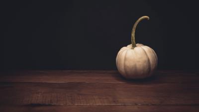 Pumpkin white ripe 4k wallpaper