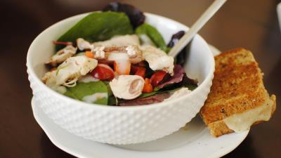 Sandwich meat mushrooms vegetables 4k wallpaper