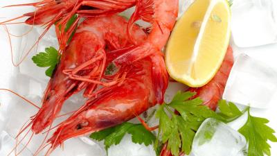 Seafood shrimp crabs food 4k wallpaper