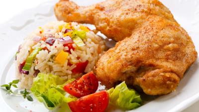 Stalk rice meat greens 4k wallpaper