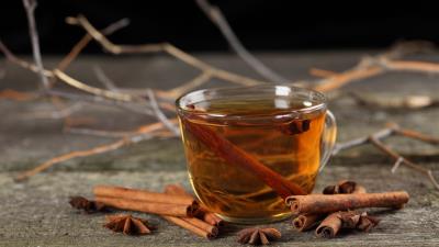 Tea cinnamon cup 4k wallpaper