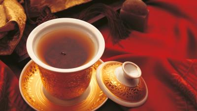 Tea cup saucer fabric 4k wallpaper