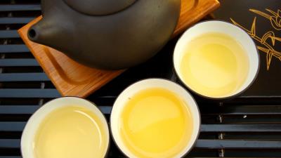 Tea cups china tea leaves three 4k wallpaper