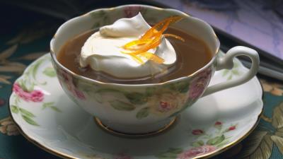 Tea ice cream decoration 4k wallpaper