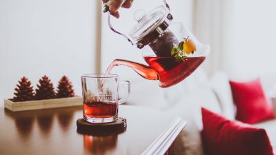 Tea kettle cup 4k wallpaper