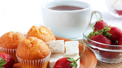 Tea tea party cake 4k wallpaper