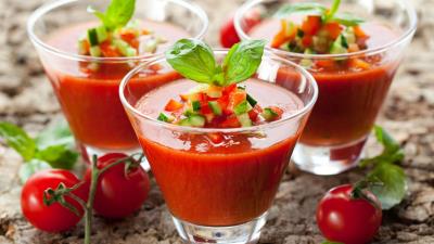 Tomato juice fresh herbs cherry tomatoes 4k wallpaper