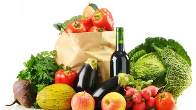 Vegetables fruit pack assorted bottle 4k wallpaper