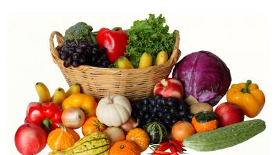 Vegetables lots shopping cart 4k wallpaper