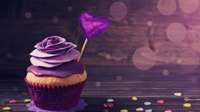 roses cupcake z2 4k wallpaper