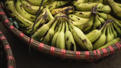 Bananas bunch fruit 4k wallpaper