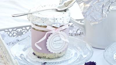 Bank dessert still life lavender 4k wallpaper