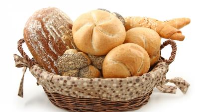 Batch bread rolls basket 4k wallpaper