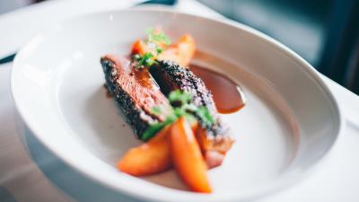 Beef meat vegetables 4k wallpaper