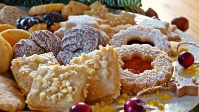 Biscuits pastries christmas sweets 4k wallpaper