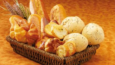 Bread basket baking set 4k wallpaper
