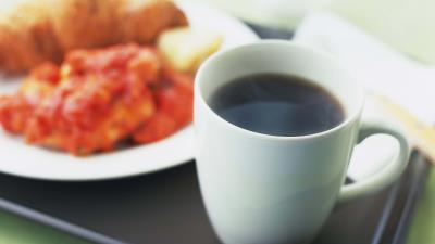 Breakfast coffee food tray 4k wallpaper