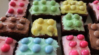 Cake lego pastries 4k wallpaper