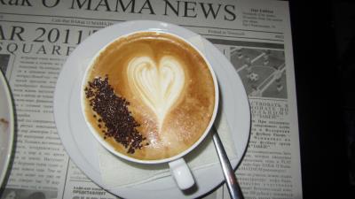 Cappuccino skin chocolate newspaper heart coffee 4k wallpaper