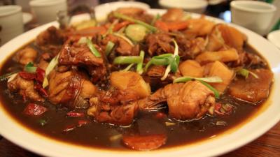 Chicken meat dinner dish 4k wallpaper