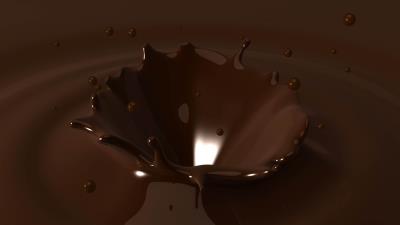Chocolate background drops sprays 4k wallpaper