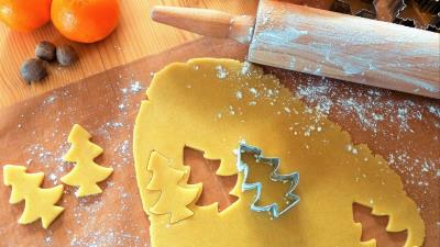 Christmas cookies biscuits pastries 4k wallpaper