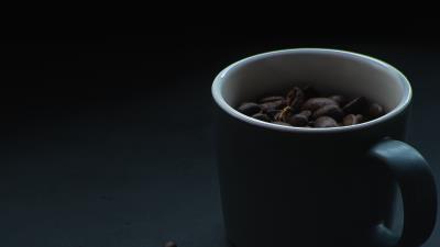 Coffee beans beans cup 4k wallpaper