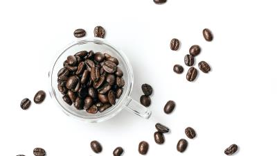 Coffee beans beans glass 4k wallpaper