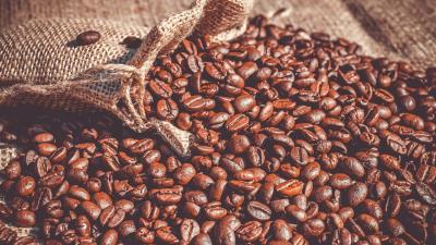 Coffee beans coffee bag 4k wallpaper