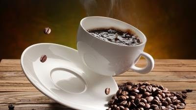 Coffee coffee beans cups drink 4k wallpaper