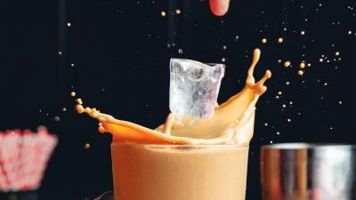 Coffee coffee beans ice 4k wallpaper