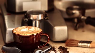 Coffee coffee machine drink foam 4k wallpaper