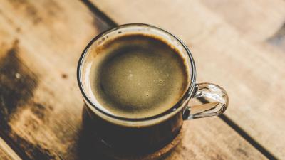 Coffee cup foam 4k wallpaper