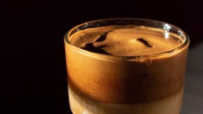 Coffee drink glass 4k wallpaper