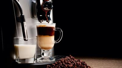 Coffee electric coffee machine grains 4k wallpaper