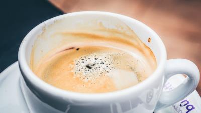 Coffee foam cup 4k wallpaper