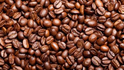Coffee grain background texture 4k wallpaper