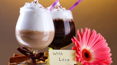 Coffee latte beverage cream 4k wallpaper