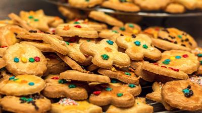 Cookies pastries shape dessert 4k wallpaper