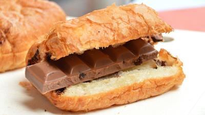 Croissant cakes chocolate 4k wallpaper