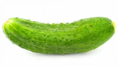 Cucumber appetizer white background 4k wallpaper