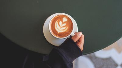 Cup coffee hand 4k wallpaper