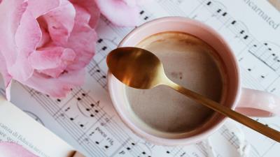 Cup coffee spoon 4k wallpaper