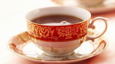 Cup tea saucer rim 4k wallpaper