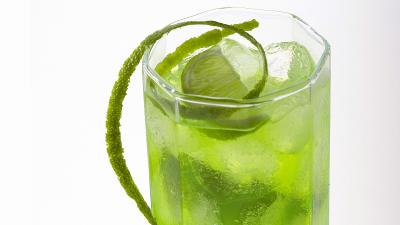 Drink glass cold lime ice 4k wallpaper