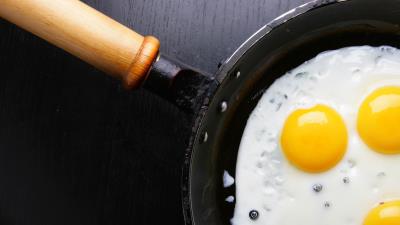Eggs fried eggs three pan 4k wallpaper